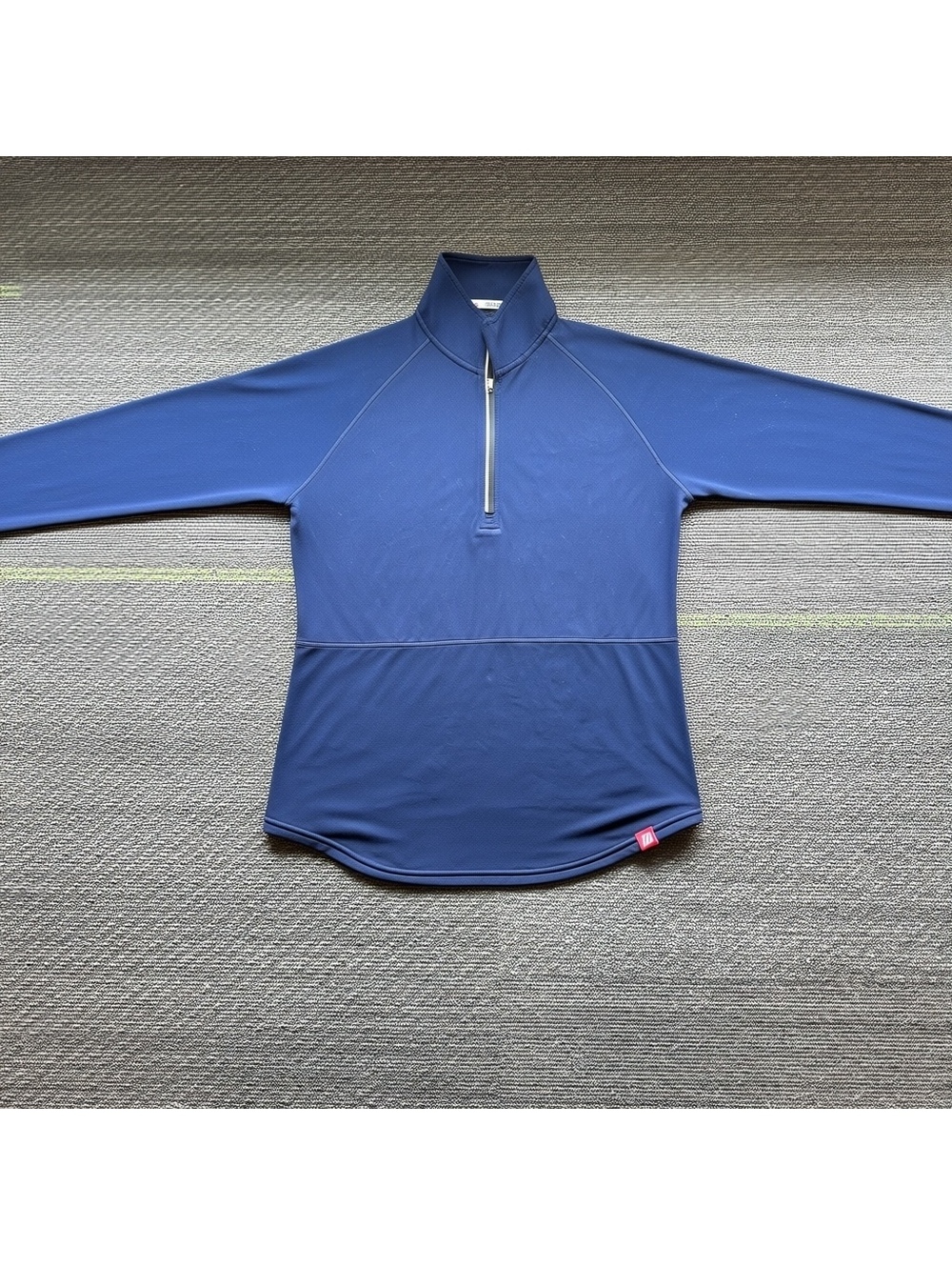 L Marucci Women's Quarter-Zip Long Sleeve Performance Shirt Navy Pullover Top